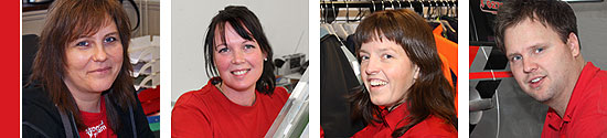 Personal på Skoglund reklam Personal på Skoglund reklam. Maria, Nettan, Madeleine, Andreas.